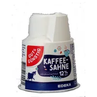 GUT&GÜNSTIG Kaffeesahne 12 % Fettgehalt Kännchen mit 200 g 4311501704431 Gut & Günstig