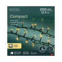 LUMINEO Lichterkette 495224 Compact, 1000 LED, Länge 22,5m, champagne 8720725461918 LUMINEO