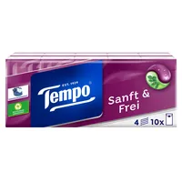 Tempo Taschentücher 830314, Sanft & Frei, 4-lagig, 21x21cm 7322540786927 Tempo 90 Stück