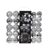 Kaemingk DECORIS Weihnachtskugeln Mix 023922 bruchfest silber 40St 8720194244357 Kaemingk b.v. 40 Stück
