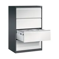 CP-Möbel Hängeregistraturschrank 12934312S10019 Acurado, anthrazit/lichtgrau, 4 Schubladen, 2-bahnig 4025314220865 CP-Möbel