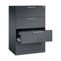 CP-Möbel Hängeregistraturschrank 146223412S10071 Asisto, schwarzgrau, 4 Schubladen, 2-bahnig 4025314967302 CP-Möbel