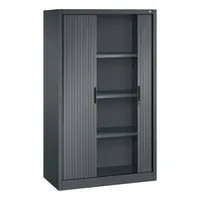 CP-Möbel Rollladenschrank Omnispace 321200S10037, abschließbar, 4 OH, schwarzgrau, 100x166x42cm (BxHxT) 4050646267622 CP-Möbel