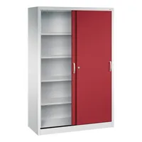 CP-Möbel Schiebetürenschrank Acurado 205000S10145, abschließbar, 5 OH, rubinrot/lichtgrau, 120x195x50cm (BxHxT) 4050646367100 CP-Möbel