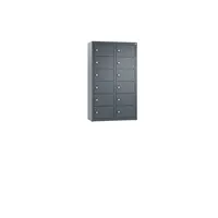 C+P Wandschließfach Intro 460 x 770 x 200 mm (B x H x T) 12 Fächer anthrazitgrau