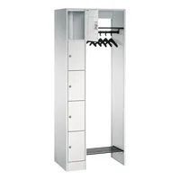 CP Garderobe mit Schließfächern lichtgrau 80700-00 S10000, 5 Schließfächer 74,0 x 48,0 x 195,0 cm