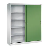 CP-Möbel Werkstattschrank 2149-00, Stahl abschließbar, 5 OH, 160 x 195 x 40 cm, grün/lichtgrau 4052574993093 CP-Möbel