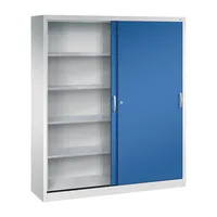 CP-Möbel Werkstattschrank 2149-00, Stahl abschließbar, 5 OH, 160 x 195 x 40 cm, blau/lichtgrau 4050646326206 CP-Möbel