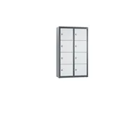 C+P Wandschließfach Intro 460 x 770 x 200 mm (B x H x T) 8 Fächer anthrazitgrau