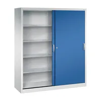 CP-Möbel Werkstattschrank 2159-00, Stahl abschließbar, 5 OH, 160 x 195 x 50 cm, blau/lichtgrau 4050646133453 CP-Möbel