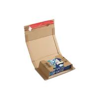 ColomPac Buchverpackung Universal CP 020.02 braun, für A5, innen 217x155x60mm, Kraftliner Wellpappe 1-wellig 4033657200208 ColomPac