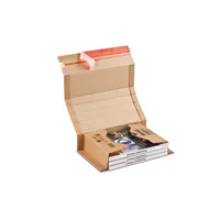 ColomPac Buchverpackung Universal CP020.08 braun, für A4, innen 302x215x80mm, Pappe 1-wellig 4033657200802 ColomPac