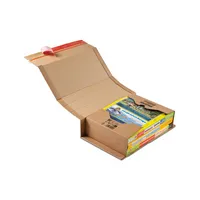 ColomPac Buchverpackung Universal CP 020.12 braun, für C4, innen 325x250x80mm, Kraftliner Wellpappe 1-wellig 4033657201205 ColomPac