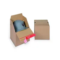 ColomPac Versandkarton Eurobox SMALL CP154.202020 braun, bis DIN A6+, innen 194x194x187mm, Wellpappe 1-wellig 4033657967798 ColomPac