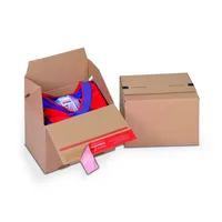 ColomPac Versandkarton Eurobox SMALL CP154.201515 braun, bis DIN A6+, innen 195x145x140mm, Wellpappe 1-wellig 4033657967767 ColomPac