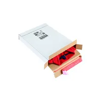 ColomPac Maxibriefkarton Kurierpaket Maxibrief CP065.56 weiß, porto-optimiert, bis DIN C4, innen 344x244x45mm, Kraftliner Wellpappe 40336
