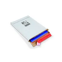 ColomPac Großbriefkarton Kurierpaket Großbrief CP065.55 weiß, porto-optimiert, bis DIN C4, innen 344x244x15mm, Kraftliner Wellpappe 1-wel