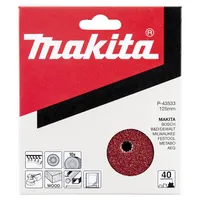 Makita Schleifpapier P-43533 Klett 125mm K40 10St 0088381971409 Makita 10 Stück