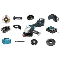 MAKI Akku-Winkelschleifer 18V DGA511RTJ ** 2 x 5,0Ah Akkus + Ladegerät im MAKPAC