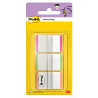 Post-it Haftmarker 686L-PGOEU, Index Strong, 25,4x38mm, 3-farbig sortiert, ohne, Z-Notes, rechteckig 0051141315515 Post-it 3 Stück