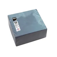 PROnappe Servietten grau 2-lagig 20,0 x 20,0 cm 3281516220305 PROnappe 50 Stück
