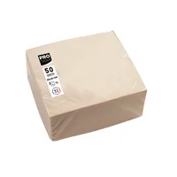 PROnappe Servietten SV622002I, creme / Uni, 2-lagig, 40x40cm 3281516220022 PROnappe 50 Stück