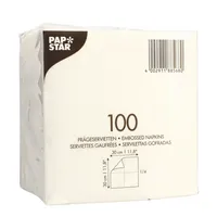 Papstar Servietten, 1-lagig 100St 4002911885680 Papstar 100 Stück