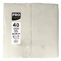 PROnappe Servietten elfenbein 2-lagig 38,0 x 38,0 cm 3281516239024 proOfficeOfficeOffice-bau-tecnappenappe 40 Stück