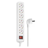 Hama Steckdosenleiste 00030533 6fach Schalter 3m weiß 4007249305336 Hama