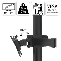 Hama 00118495 Flachbildschirm-Tischhalterung 68,6 cm (27") Tisch/Bank Schwarz