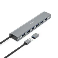 Hama USB-Hub 00200137 7Ports inkl. USB-C Adapter/Netzteil