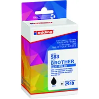 Edding Druckerpatrone EDD-583 18-583-01 (kompatibel mit Brother), schwarz, ca. 3000 Seiten schwarz 4057305063694 Edding