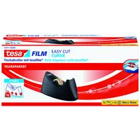 Tesa Klebebandabroller Curve 53917-00000-00, für Klebebänder bis 19mm x 33m, schwarz 4042448463272 Tesa