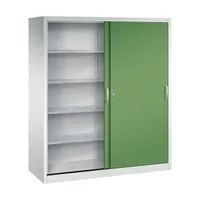 CP-Möbel Werkstattschrank 2169-00, Stahl abschließbar, 5 OH, 160 x 195 x 60 cm, grün/lichtgrau 4050646137055 CP-Möbel