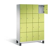 C+P Schließfachschrank Cambio 1.200 x 1.980 x 525 mm (B x H x T) 16 Fächer lichtgrau