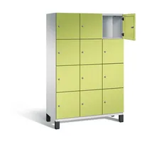 C+P Schließfachschrank Cambio 1.200 x 1.980 x 525 mm (B x H x T) 12 Fächer lichtgrau