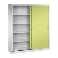 CP-Möbel Schiebetürenschrank Acurado 214000S10202, abschließbar, 2x5 OH, clowngrün/lichtgrau, 160x195x40cm (BxHxT) 4059369442187 CP-Möbel