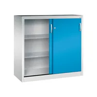 CP-Möbel Schiebetürenschrank Acurado 2057092S10013, abschließbar, 3 OH, lichtblau/lichtgrau, 120x120x50cm (BxHxT) 4051803237762 CP-Möbel