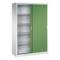 CP-Möbel Schiebetürenschrank Acurado 2059002S10022, abschließbar, 5 OH, resedagrün/lichtgrau, 120x195x50cm (BxHxT) 4025314257144 CP-Möbel
