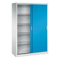 CP-Möbel Schiebetürenschrank Acurado 2059002S10020, abschließbar, 5 OH, lichtblau/lichtgrau, 120x195x50cm (BxHxT) 4050646015216 CP-Möbel