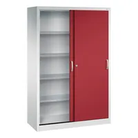 CP-Möbel Schiebetürenschrank Acurado 2059002S10015, abschließbar, 5 OH, rubinrot/lichtgrau, 120x195x50cm (BxHxT) 4025314257120 CP-Möbel