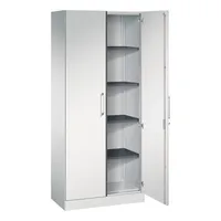 CP-Möbel Flügeltürenschrank Asisto 141003000S10005, abschließbar, 5 OH, lichtgrau, 80x198x43,5cm (BxHxT) 4025314232349 CP-Möbel