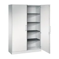 CP-Möbel Flügeltürenschrank Asisto 141001000S10009, abschließbar, 5 OH, lichtgrau, 120x198x43,5cm (BxHxT) 4025314231687 CP-Möbel