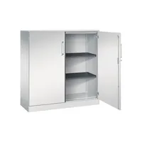 CP-Möbel Flügeltürenschrank Asisto 141031000S10091, abschließbar, 3 OH, lichtgrau, 120x131x43,5cm (BxHxT) 4060061311848 CP-Möbel