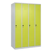 CP-Möbel Spind Classic Plus clowngrün, lichtgrau 080000-40-S10009, 4 Schließfächer 120,0 x 50,0 x 185,0 cm 4067521352915 CP-Möbel