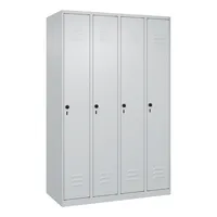 CP-Möbel Spind Classic Plus lichtgrau 080000-40-S10008, 4 Schließfächer 120,0 x 50,0 x 185,0 cm 4067521352908 CP-Möbel