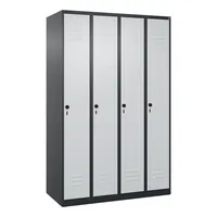 C+P Kleiderspind Classic PLUS mit Sockel 1.200 x 1.850 x 500 mm (B x H x T) schwarzgrau