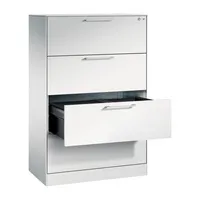 CP-Möbel Hängeregistraturschrank 146023412S10014 Asisto, lichtgrau, 4 Schubladen, 2-bahnig 4025314949681 CP-Möbel