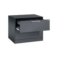 CP-Möbel Hängeregistraturschrank 146273212S10045 Asisto, schwarzgrau, 2 Schubladen, 2-bahnig 4025314970425 CP-Möbel