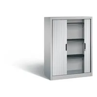 CP-Möbel Rollladenschrank Omnispace 322200S10038, abschließbar, 4 OH, silber, 100x134,5x42cm (BxHxT) 4051803340004 CP-Möbel